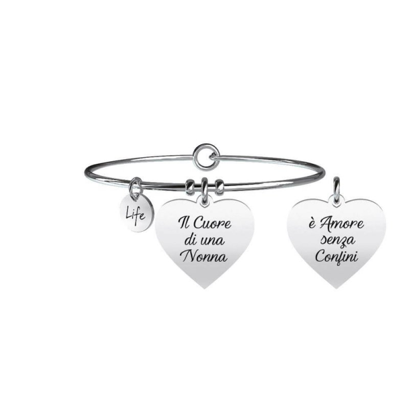 Bracciale Kidult in Acciaio Cuore | Nonna – Family – 731368