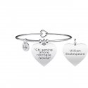Kidult - Bracciale Chi Semina Amore - Acciaio - Love