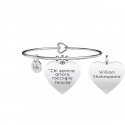 Kidult - Bracciale Chi Semina Amore - Acciaio - Love