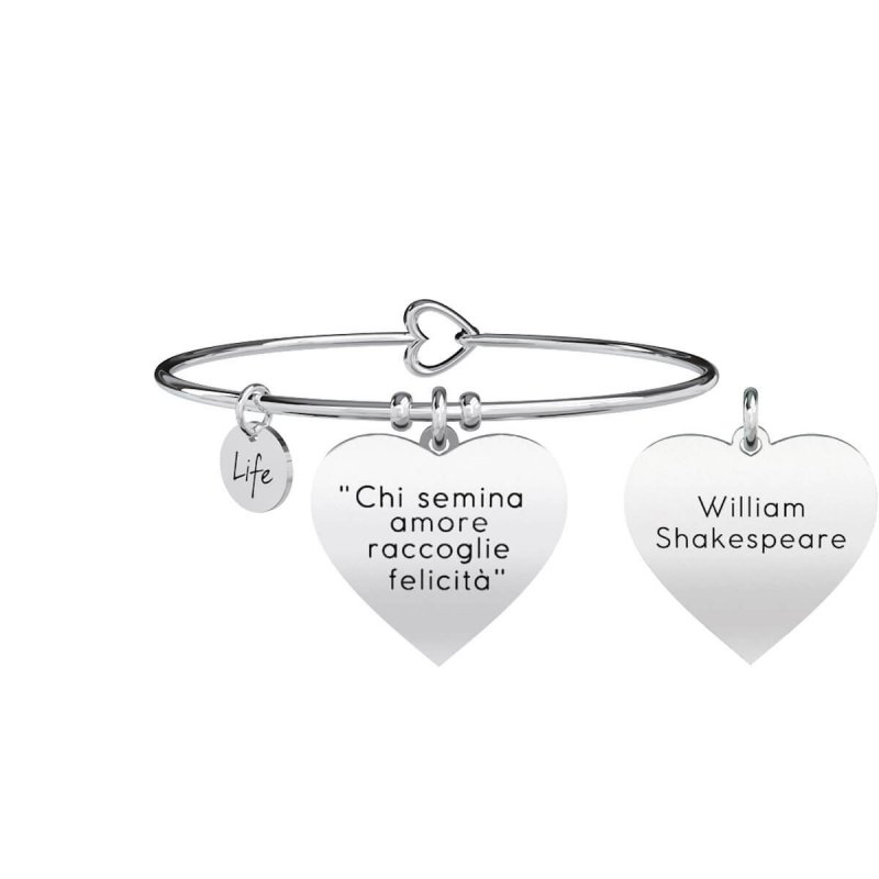 Kidult - Bracciale Chi Semina Amore - Acciaio - Love