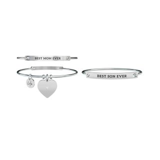 Kidult - Set Bracciali Mamma-Figlio - Acciaio - Family