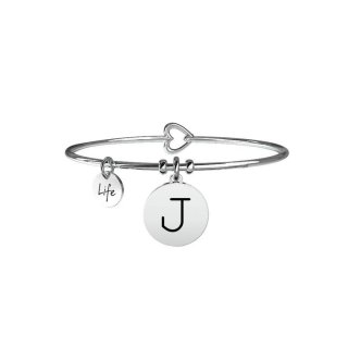 Kidult - Bracciale Iniziale J - Acciaio - Symbols