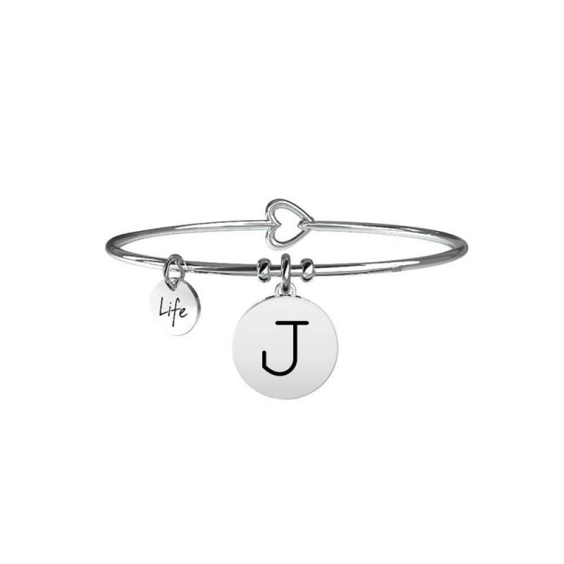 Kidult - Bracciale Iniziale J - Acciaio - Symbols