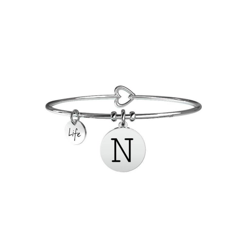 Kidult - Bracciale Iniziale N - Acciaio - Symbols