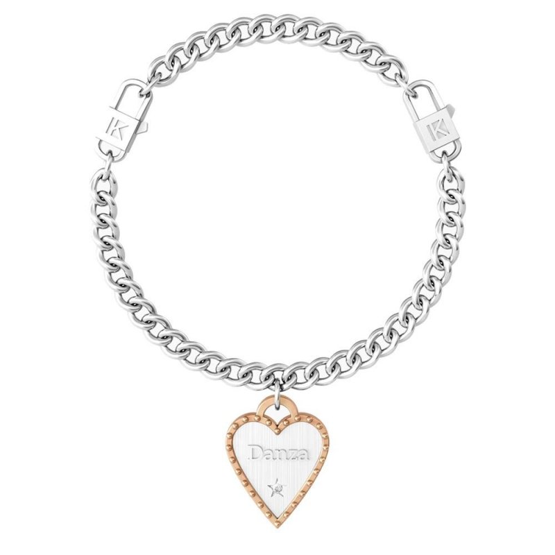 Kidult - Bracciale Cuore | Danza - Acciaio - Free Time