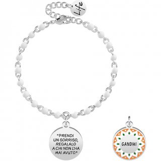 Kidult - Bracciale Prendi Un Sorriso - Acciaio - Gandhi