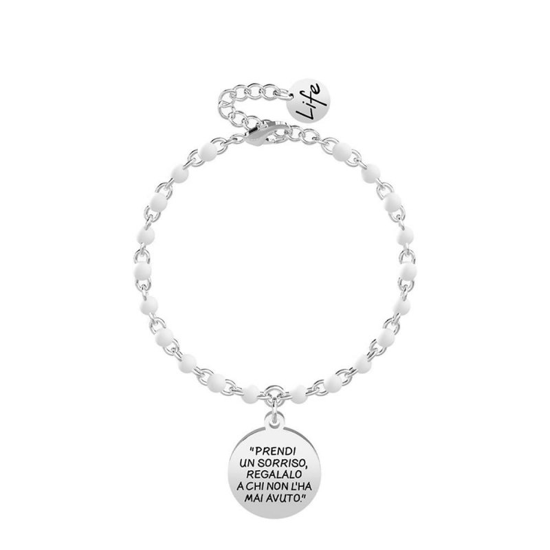 Kidult - Bracciale Prendi Un Sorriso - Acciaio - Gandhi