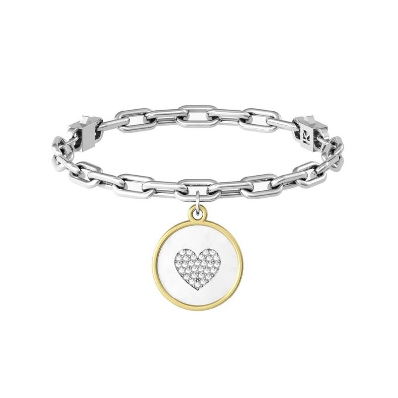 Kidult - Bracciale Cuore | Mamma - Acciaio - Family
