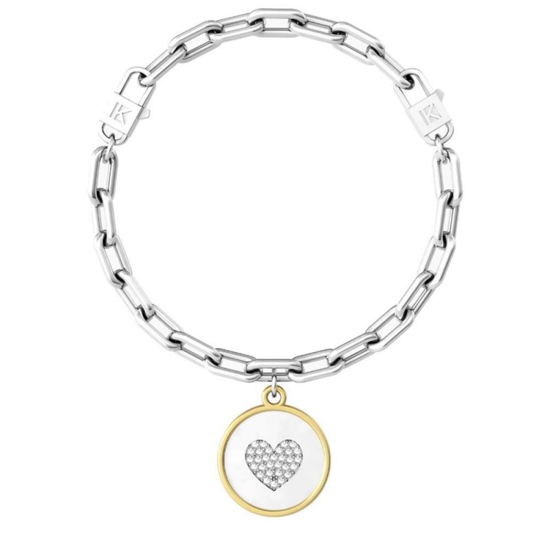 Kidult - Bracciale Cuore | Mamma - Acciaio - Family