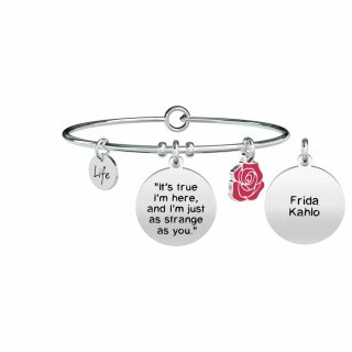Kidult - Bracciale It’S True I’M Here… - Acciaio - Frida Kahlo