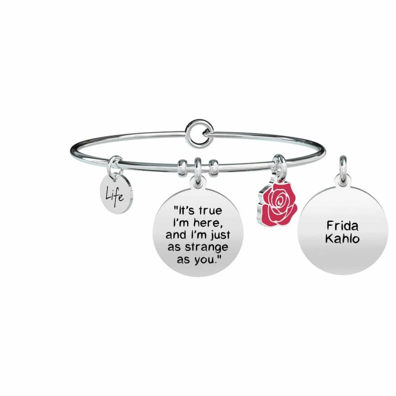 Kidult - Bracciale It’S True I’M Here… - Acciaio - Frida Kahlo