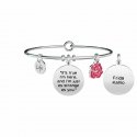 Kidult - Bracciale It’S True I’M Here… - Acciaio - Frida Kahlo