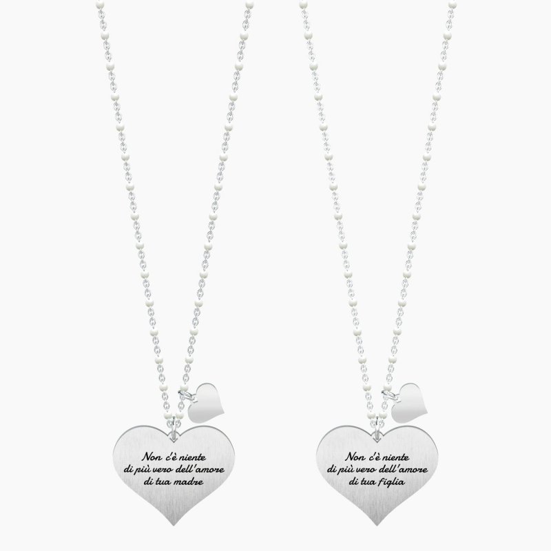 Kidult - Set Collane Mamma-Figlia - Acciaio - Smalti
