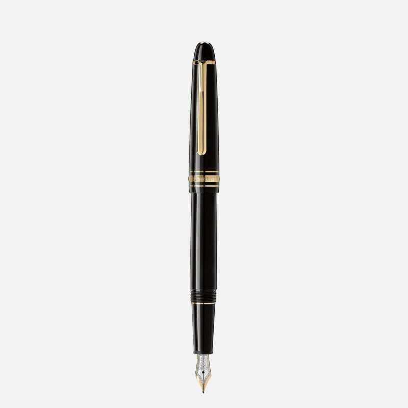 Montblanc - Stilografica Meisterstück - Nero - Oro