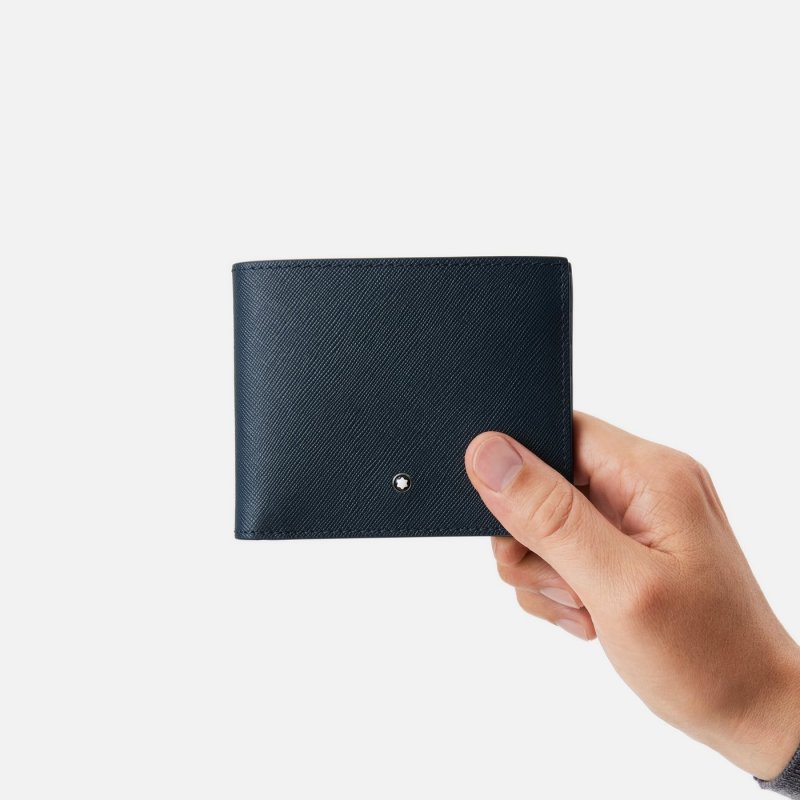 Montblanc - Portafoglio Sartorial - Blu - Pelle Di Vitello
