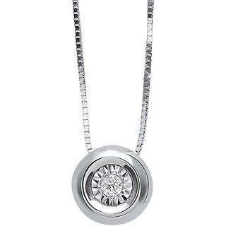 Bliss - Collana Rugiada - Oro Bianco - Diamante