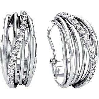 Bliss - Orecchini Fascino - Oro Bianco - Diamante