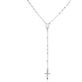 Amen - Collana Rosario - Argento - Donna