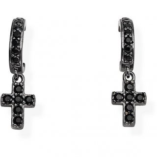 Amen - Orecchini Croci - Argento - Zirconia