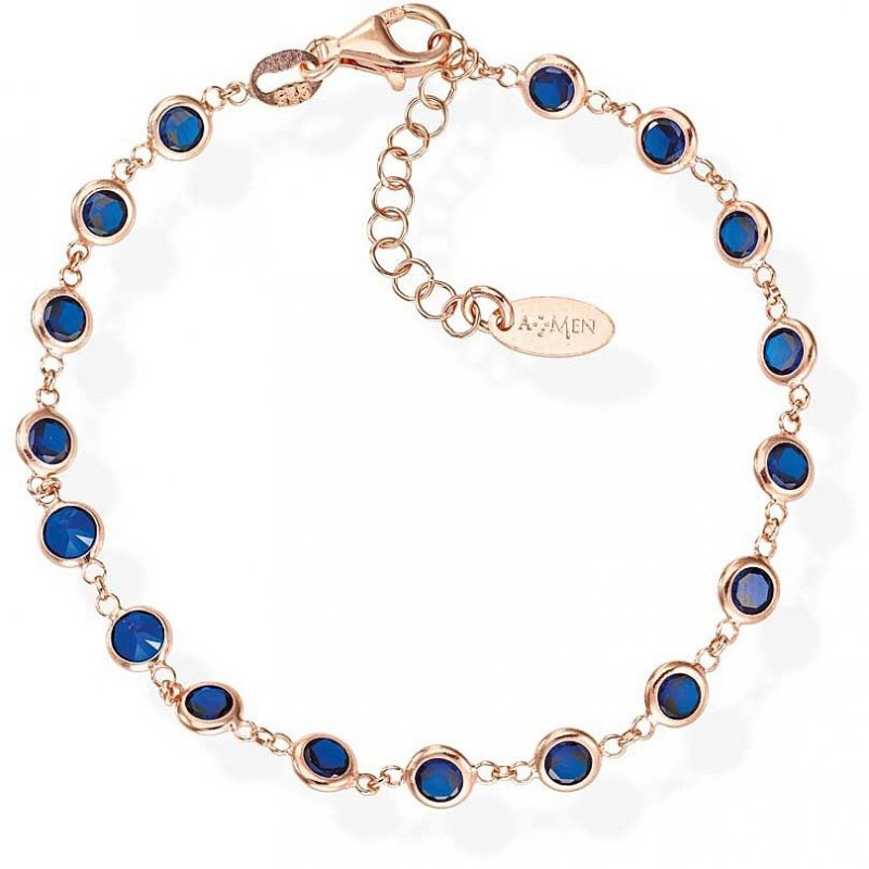 Bracciale Donna Gioielli Amen Tennis - BRGORBL3