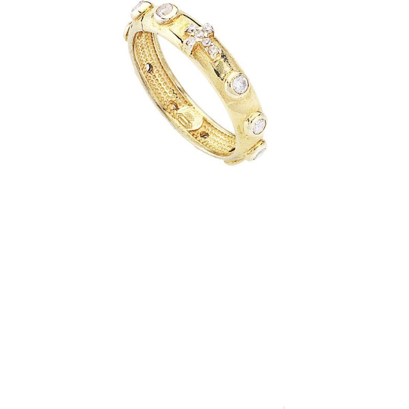 Amen - Anello Rosario - Zirconia - Argento