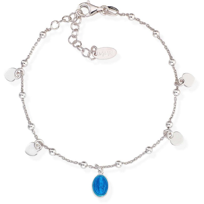 Amen - Bracciale Brmshbbl - Argento - Smalto Blu