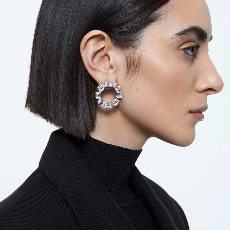 Swarovski - Orecchini Millenia - Collezione Ii - Bianco