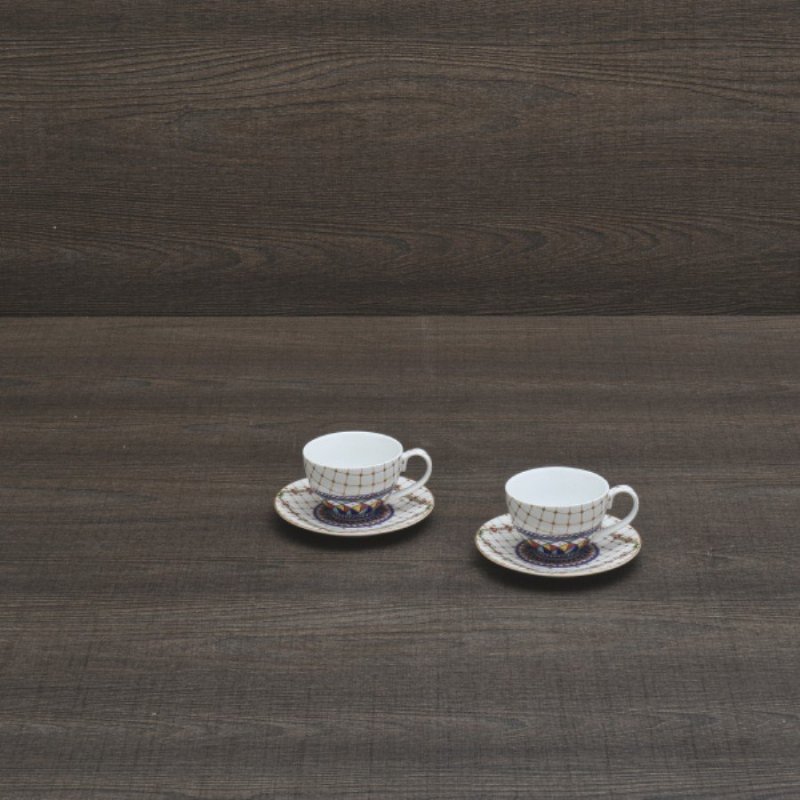Henriette - Set 2 Tazze Caffe` - Elegante Design