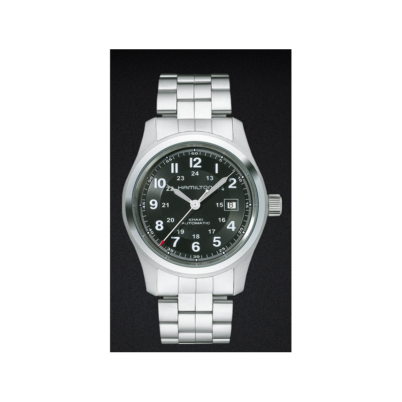 Hamilton - Khaki Field Auto - Acciaio - Nero