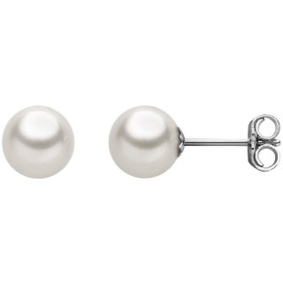 Comete Gioielli - Orecchini Donna - Oro Bianco - Perle