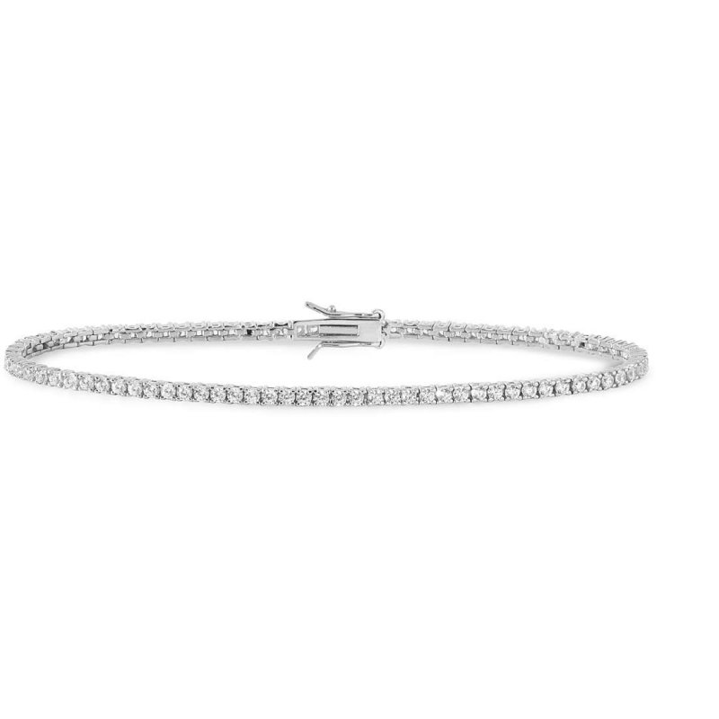 Bracciale Tennis Donna Argento 925 Gioiello Comete Farfalle