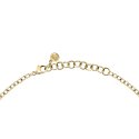 COLLANA CUORE DIAMANTI ORO GIALLO,BIANCO CZ 37,5CM