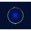 COLLANA CUORE DIAMANTI ORO GIALLO,BIANCO CZ 37,5CM