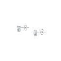 ORECCHINI CUORE DIAMANTI ARGENTO,BIANCO CZ 6MM