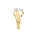 ANELLO DIAMANTE CUORE ORO GIALLO,BIANCO CZ MIS. 016