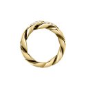ANELLO CATENA ORO GIALLO PAVE' BIANCO PP MIS. 012