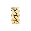 ANELLO CATENA ORO GIALLO PAVE' BIANCO PP MIS. 012