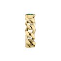 ANELLO CATENA ORO GIALLO,VERDE CZ MIS. 016