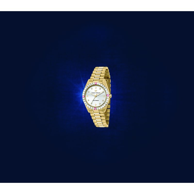 everyday 34mm 3h silver/white dial bracelet yellow gold