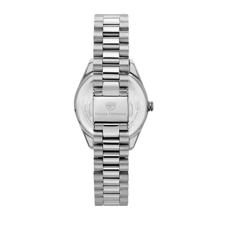 everyday 32mm 3h white/silver dial bracelet stainless steel