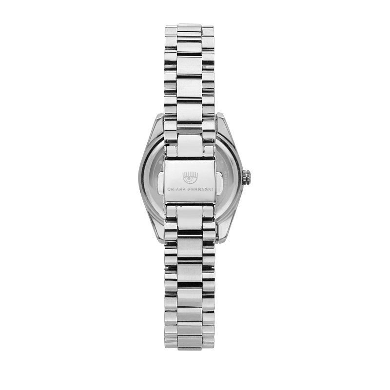 everyday 28mm 3h silver/white dial bracelet stainless steel