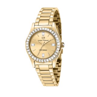 contemporary 32mm 3h yellow gold dial bracelet yellow gold