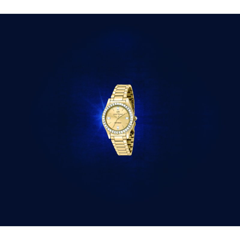 contemporary 32mm 3h yellow gold dial bracelet yellow gold