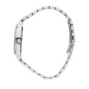 contemporary 32mm 3h silver/wihte dial bracelet stainless steel