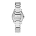 contemporary 32mm 3h silver/wihte dial bracelet stainless steel