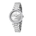 lady like 36mm 2h white/silver dial bracelet stainless steel