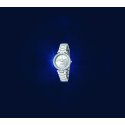 lady like 36mm 2h white/silver dial bracelet stainless steel