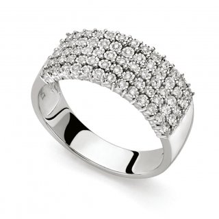 Donna Oro - Anello Incanto - Oro Bianco - Diamante
