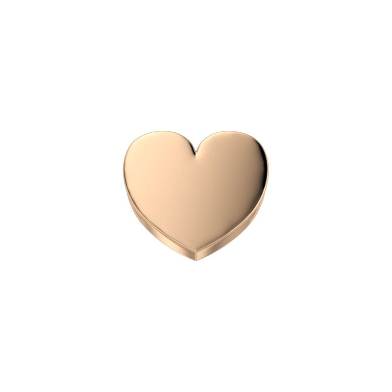 Cuore Reverso in oro rosa