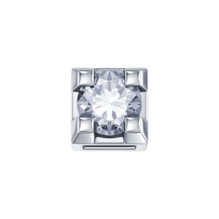 Griffe 0,02 ct in oro bianco e diamante